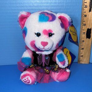 Build A Bear Smallfry Buddies Hearts & Hugs 7" Plush Skeleton Witch Dress Tags